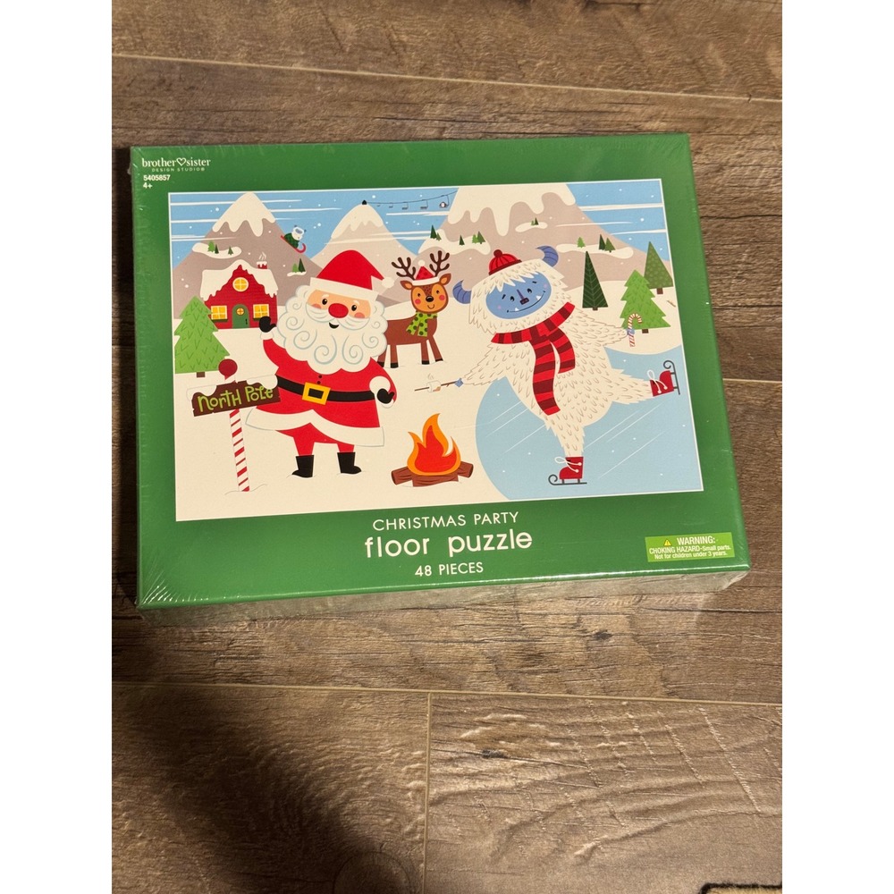 Brother Sister Design Studio Christmas Party Floor Puzzle 48 Pieces 5405857 NEW